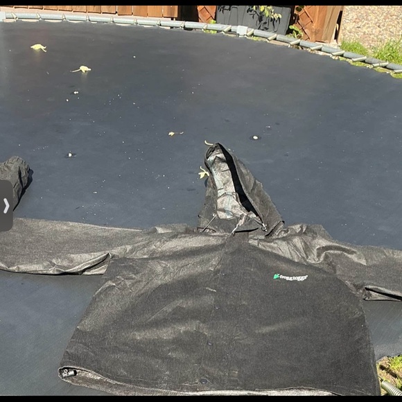 Black Hooded Jacket with Logo - Picture 1 of 5